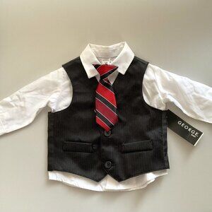 DRESS SHIRT VEST & TIE